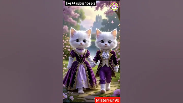 Watch the video about Wow beautiful babies #kitten #cute #cat #couple #new #song #music #funny #shorts #trending #art #ai