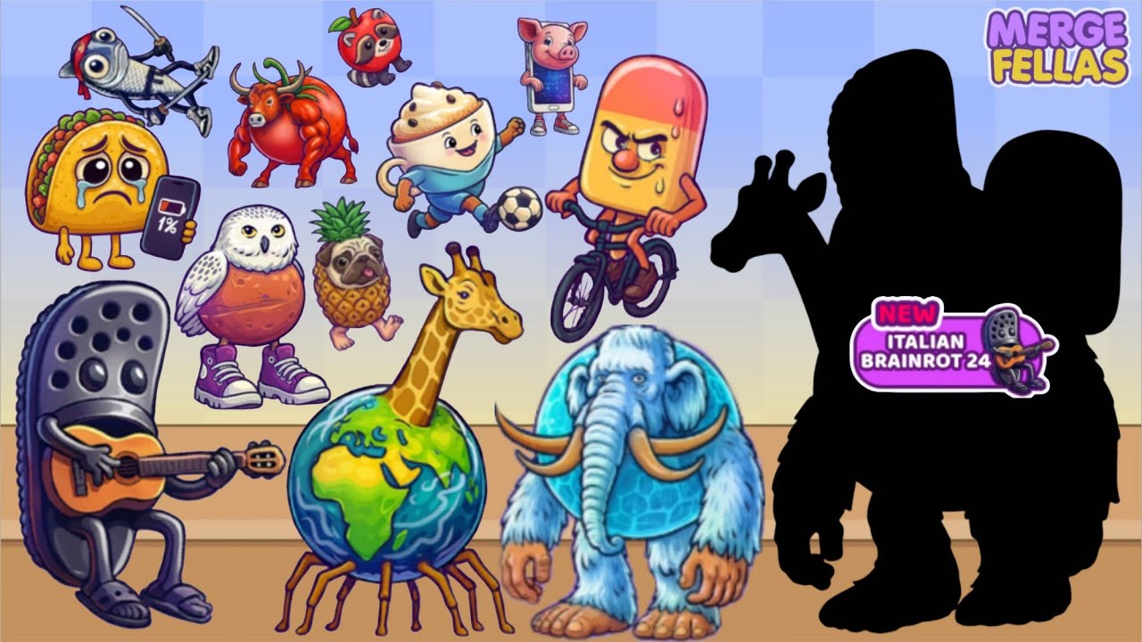 Merge Fellas Gameplay | Italian Brainrot 24 New Update Mode