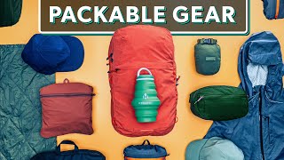 Packable Travel Gear to Save Space for One-Bag Travel