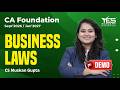 CA Foundation Business Laws Demo Lecture 2  | Sept 2026 / Jan 2027 Exam | | CS Muskan Gupta