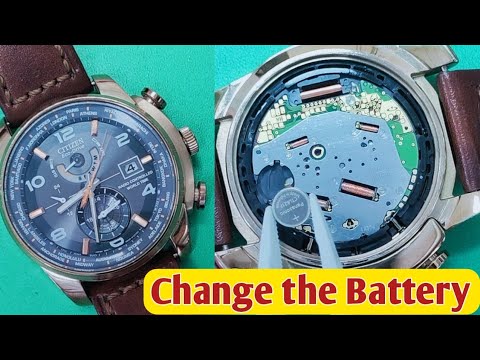 How to change rechargeable batteries on Citizen Eco-drive h820 watch ...