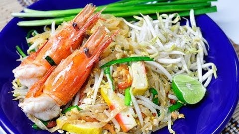 [Thai Food] Phad Thai Goong Sod (Stir Fried Narrow Rice Noodle with Prawn)