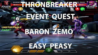 Baron Zemo Thronbreaker Event Quest How To Beat Baron Zemo
