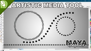 Round doted line using artistic media tool in coreldraw