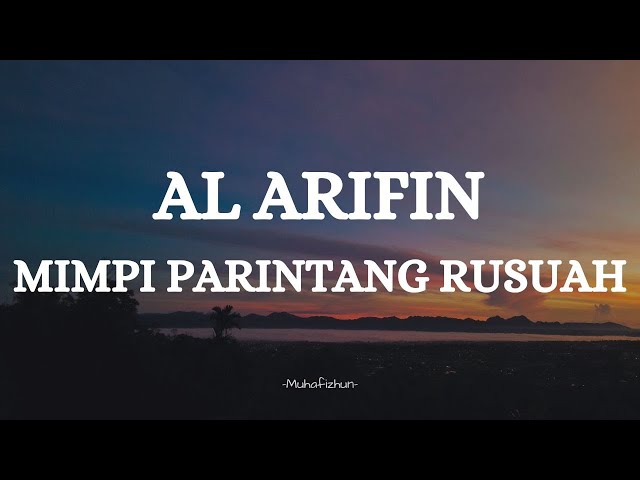 AL ARIFIN  - MIMPI PARINTANG RUSUAH || LIRIK LAGU MINANG class=