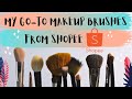 SHOPEE BRUSHES!!! MY GO-TO AND MOST USED MAKEUP BRUSHES!! ALL AFFORDABLE AND QUALITY
