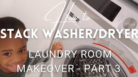 How to Stack Washer and Dryer | 4 Easy Steps | Samsung Washer & Dryer
