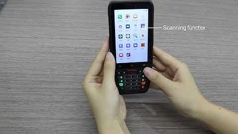 BX N40 PDA 1D 2D QR barcode scanner handheld terminal video 02