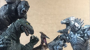 Godzilla vs Mechagodzilla Part 1 || Stop Motion Short film