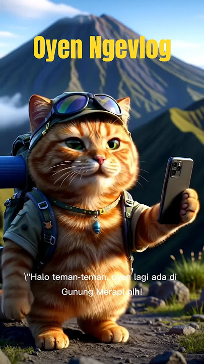 Oyen dan Gunung Merapi #short #cats #oyenbarbar #kucinglucu #catlovers