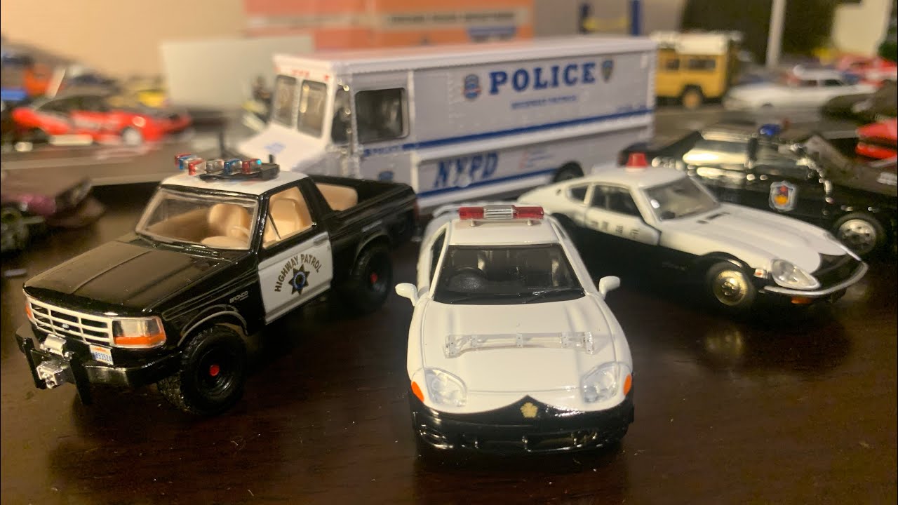1/64 scale police car specials! GTO, 240ZR, Bronco, van, Jetta