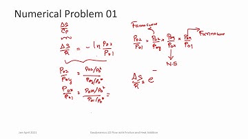 lec44 1D flow with friction- Fanno flow - Numericals
