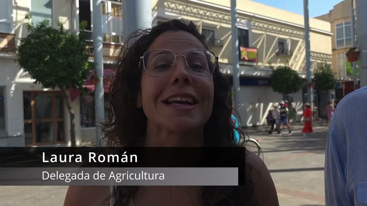 Chipiona en verano. Promoción de productos locales. Degustación de sandía
