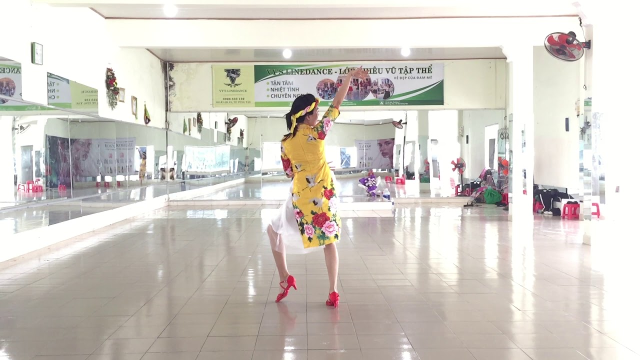 Cánh bướm vườn xuân line dance (demo) - Vy's Linedance