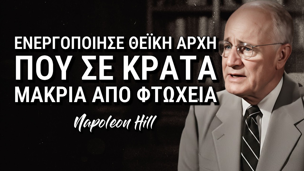 Η ιερή μέθοδος που αποκάλυψε ο Θεός για να θωρακίσεις τη ζωή σου από τη φτώχεια (Napoleon Hill)