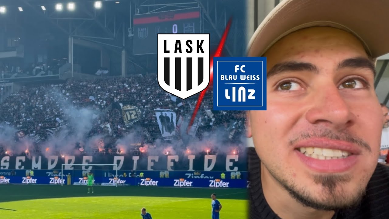Das LINZER STADTDERBY in Österreich 🇦🇹+Fanmarsch & Choreo🔥| LASK vs FC BLAU WEISS LINZ | Stadionvlog