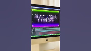Create this Advanced Chrome text effect in After Effects!