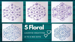 5 Floral Rangoli In Simle/kolam/mugullu/simple rangoli screenshot 3
