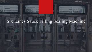Six Lanes Sauce Filling & Sealing Machine | Automatic Multi-Lane Cup Packaging