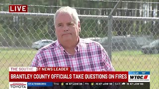 Brantley County officials take questions on fires