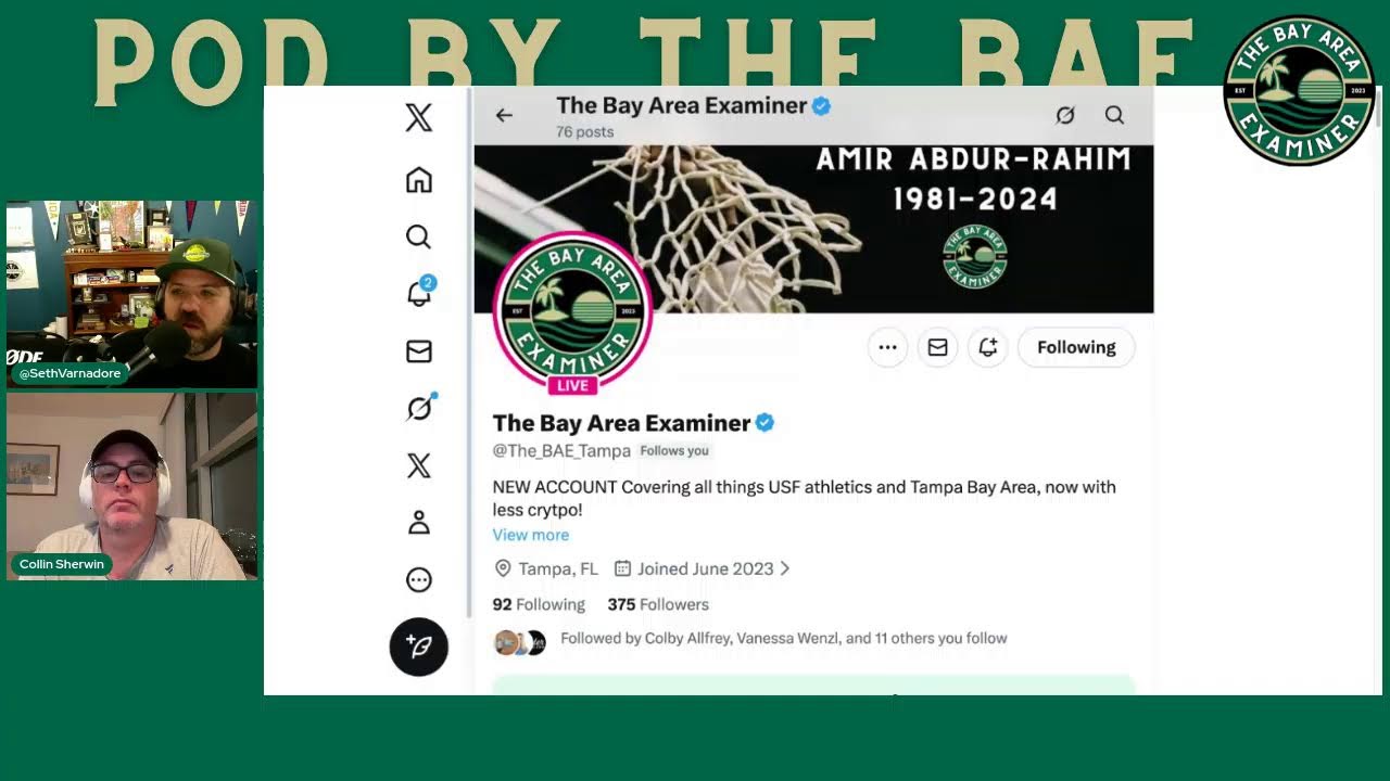 Pod By The BAE Live: Halftime Show-USF Leads Memphis At The Half