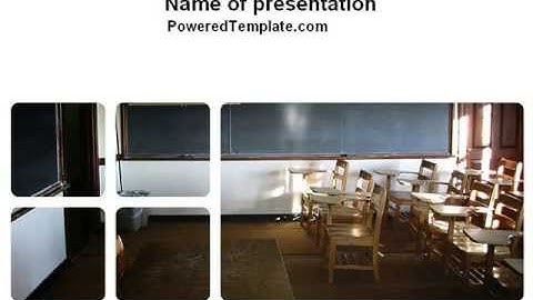 Recitation Room PowerPoint Template by PoweredTemplate.com