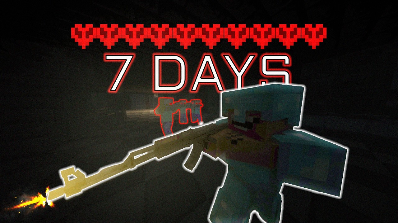 Can I Survive For 7 Days in a Minecraft Hardcore Zombie Apocalypse?
