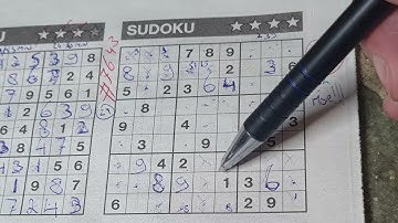(#7643) Monday. Four Stars Sudoku puzzle. Bonus Extra edition. 12-18-2023 Extra part 2 of 4