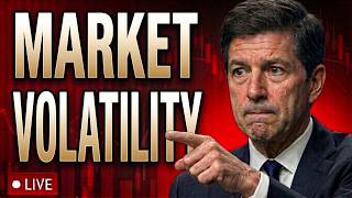 🔴WILD MARKET SWINGS CONTINUE? | LIVE DAY TRADING NQ, ES, GOLD, BTC