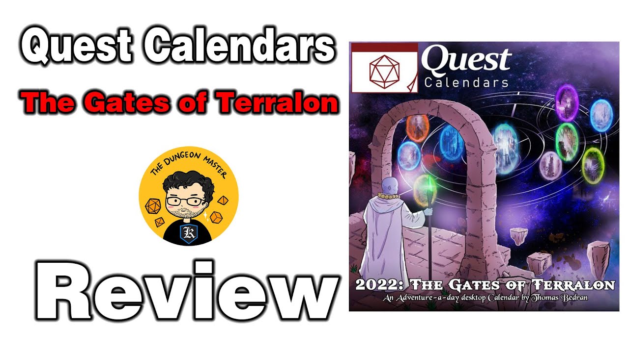Quest Calendars 2022 The Gates of Terralon Review YouTube