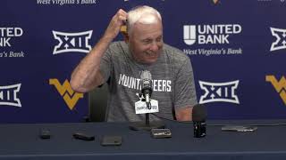 WVU offensive line coach Rick Trickett 8/7/26