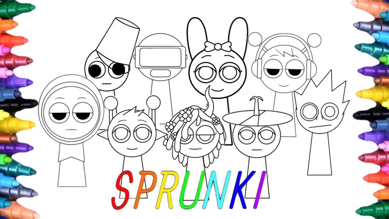 Incredibox Sprunki New Coloring Pages : How to Color Incredibox Sprunki : NCS Music 