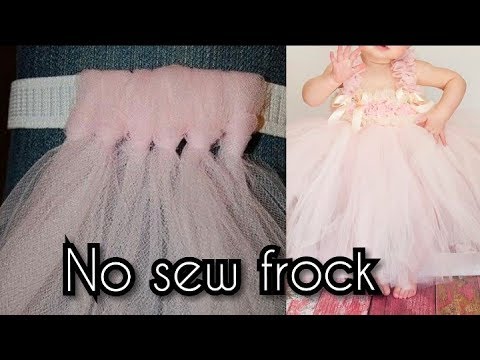 How to Make a Tutu Dress, Skirt Tutorial EASY! No Sew!