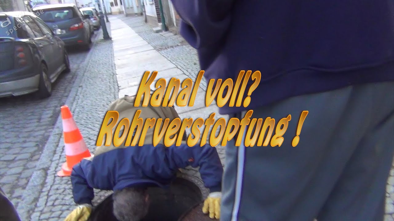 Kanal voll? Rohrverstopfung !