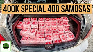 400k Special 400 Samosa with Veggiepaaji | Indian Street Food