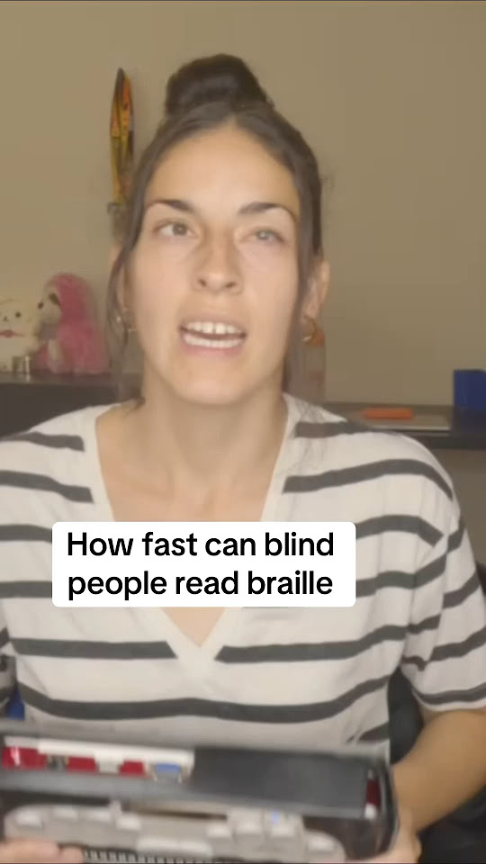 how-fast-can-blind-people-read-braille-shorts-youtube