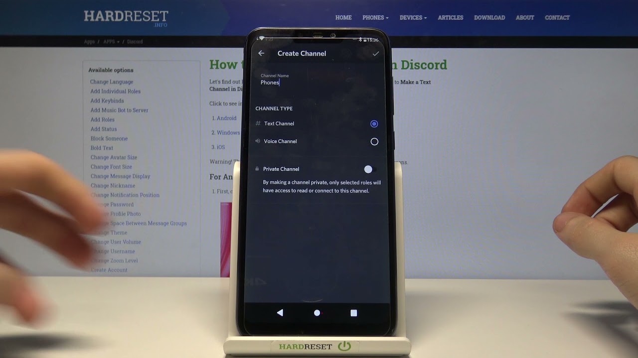How To Create Text Channel On Discord Discord App On Android Phone Youtube