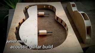 Membuat cetakan gitar akustik