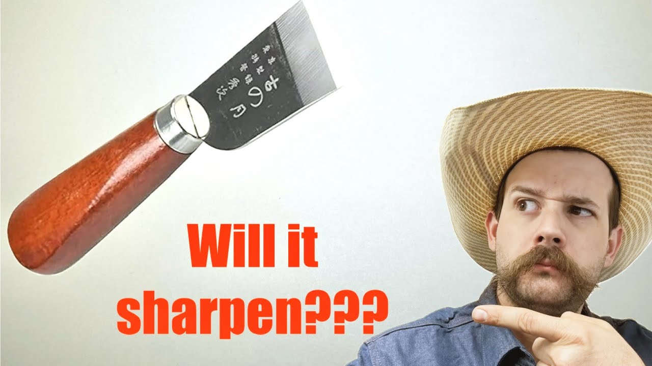 Turning a cheap leather knife into a razor sharp tool!