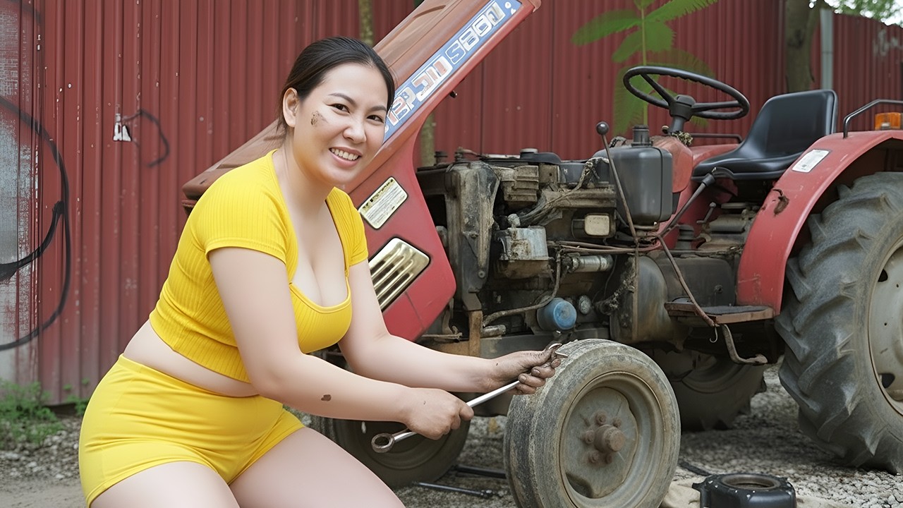 TIMELAPSE — Full Restoration of a Shibaura SD1500B Tractor Engine From Dead to Powerful Again!