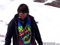 Kickflip on snowboard