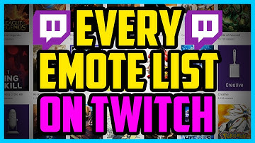 ALL TWITCH EMOTES 2017 - Twitch Emotes Tutorial With Every Emoji List