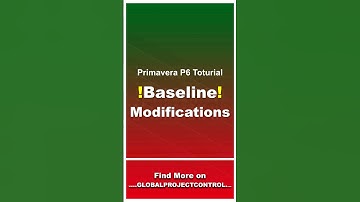 🔴 Baseline Modification (Update Baseline)