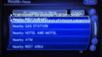 2013 Infiniti M - Alternate Command Mode (One Step Calling)