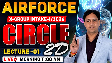 AIRFORCE 1 2026 Maths | Circle-01 | Airforce 1 2026 Maths Classes by Mukesh Sir