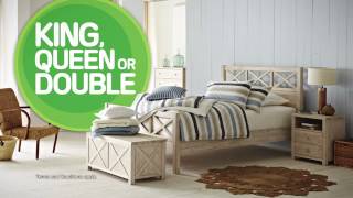 Buy a selected King, Queen or Double Bed Frame and pay the price of a single. Offer valid Monday 6 February 2017 - Sunday 12 