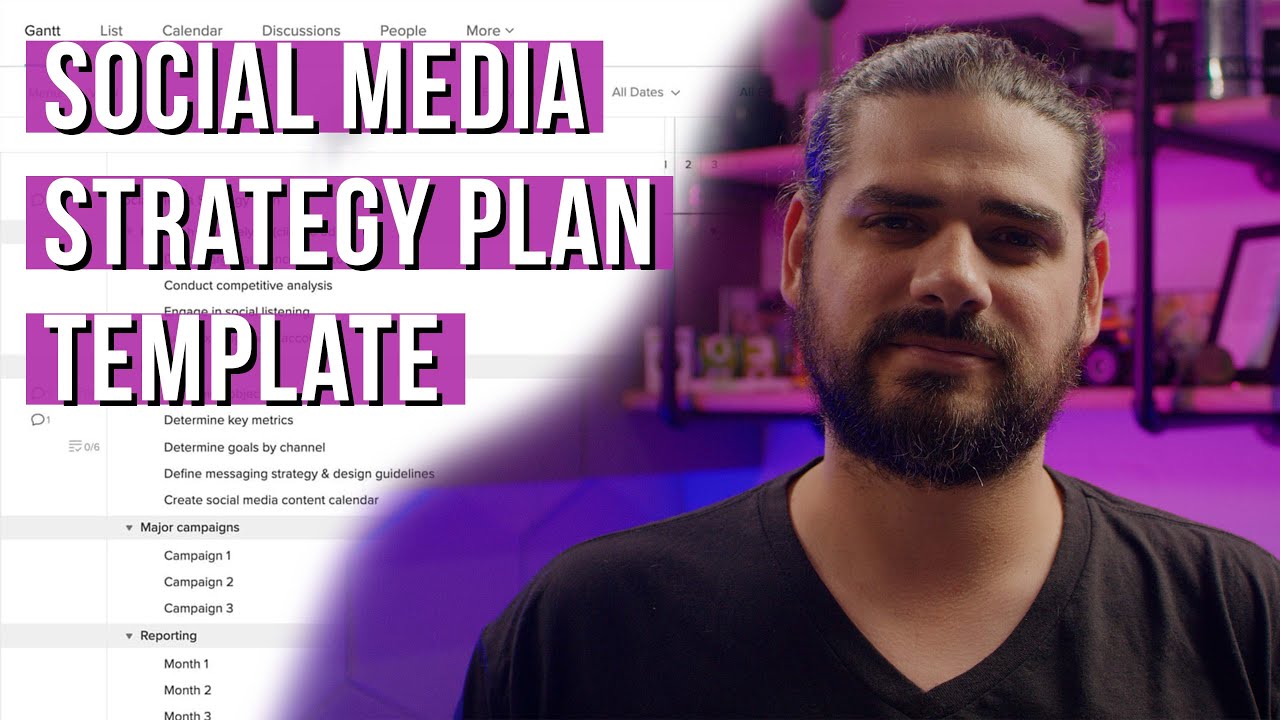 Social Media Marketing Strategy Template | TeamGantt - YouTube