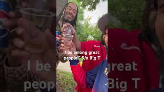 Big T having a toast with Ctbgm 100$ #hiphop