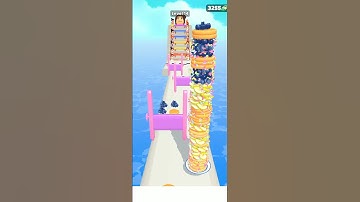 pancake Run 3D Level 14 🤑😲😱 Android,IOS | #shorts #pancake #gameplay #gaming  #mobilegames