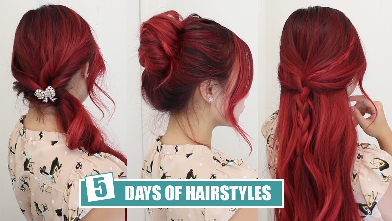 5 DAYS OF CUTE HAIRSTYLES FOR SCHOOL & WORK